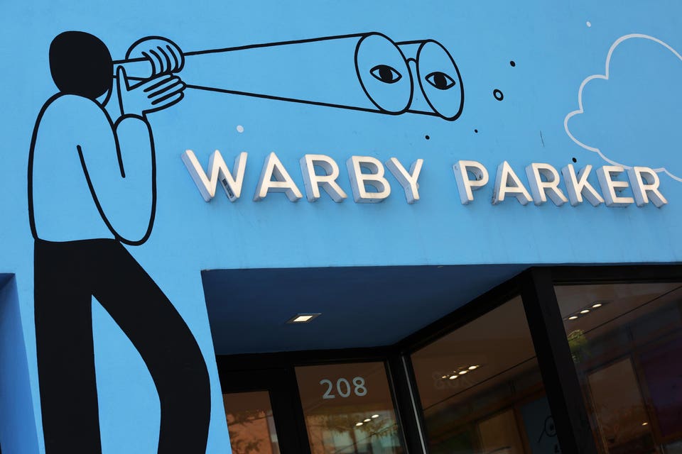 AI Óculos e Tripling Loja Contagem Oferta Warby Parker visão clara